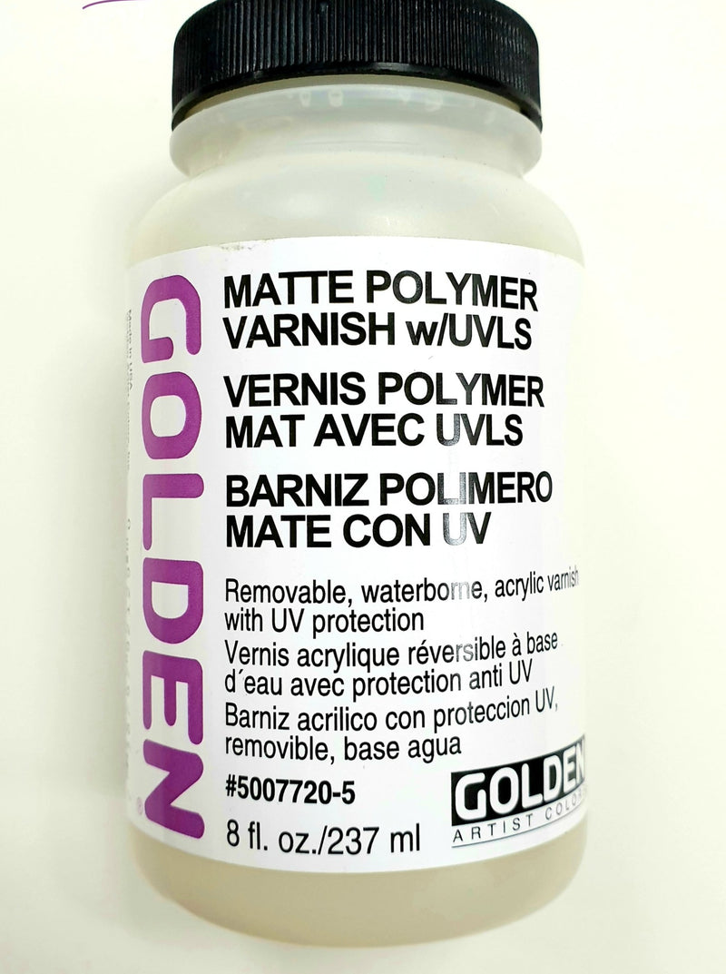 GOLDEN ACRYLIC POLYMER VARNISH UV MATT 237 ML -
