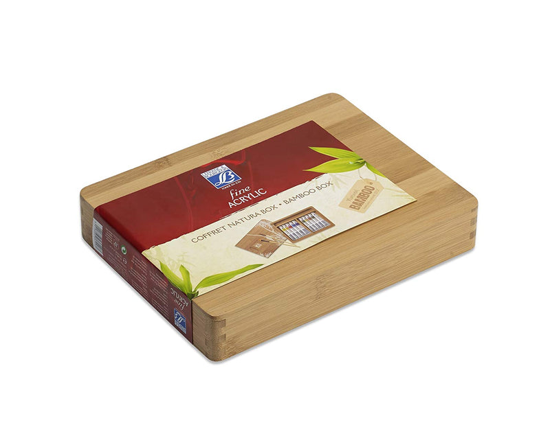 L&B FINE ACRYLIC COLOUR WOODEN BOX SET 10 X 20 ML