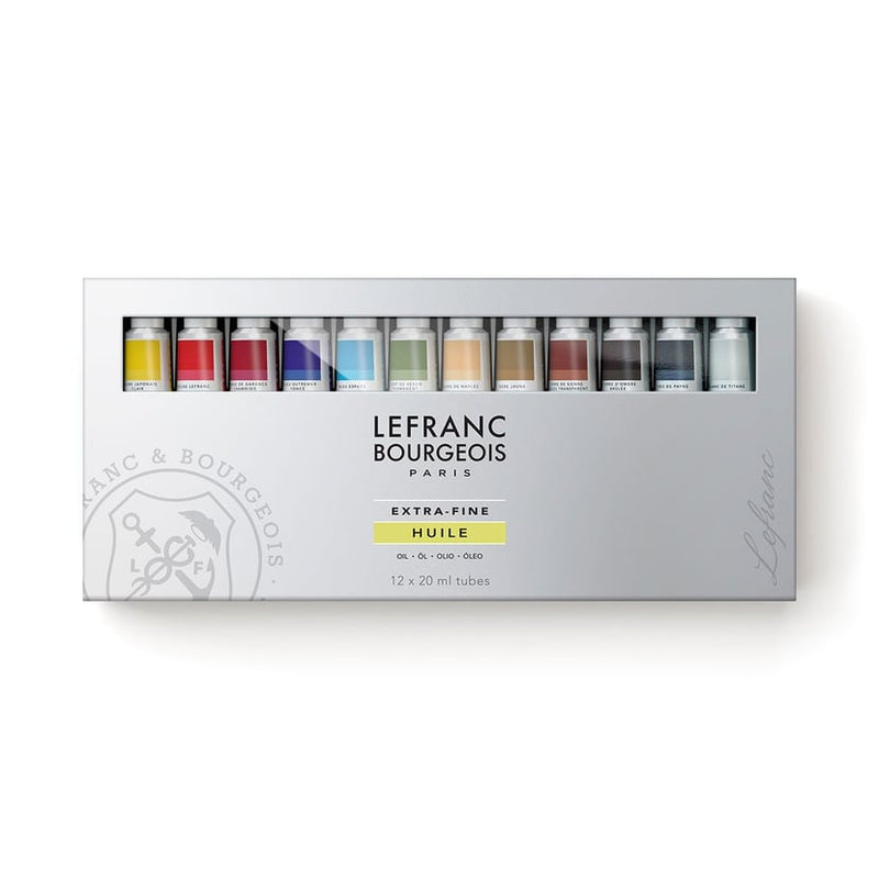 L&B EXTRA FINE OIL COLOUR SET OF 12 X 20 ML (B004303)