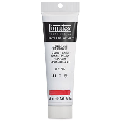 LIQUITEX PROFESSIONAL HEAVY BODY ACRYLIC 138 ML ALIZARIN CRIMSON HUE PERMANENT S2