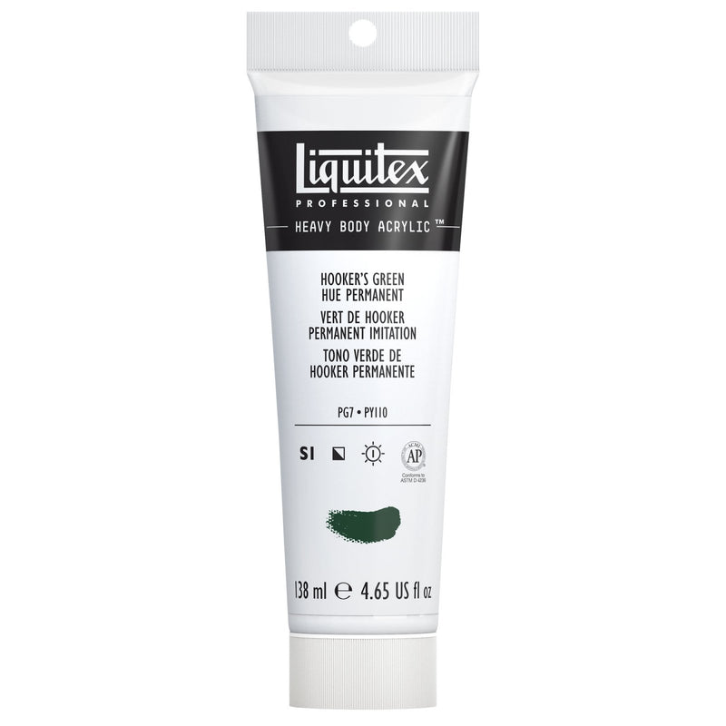 LIQUITEX PROFESSIONAL HEAVY BODY ACRYLIC 138 ML HOOKERS GREEN HUE PERMANENT S1A