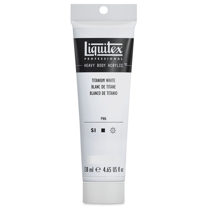 LIQUITEX PROFESSIONAL HEAVY BODY ACRYLIC 138 ML TITANIUM WHITE S1