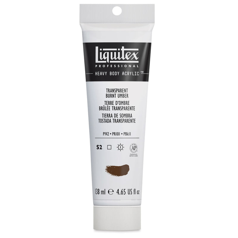 LIQUITEX PROFESSIONAL HEAVY BODY ACRYLIC 138 ML BURNT UMBER S2