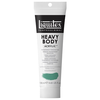 LIQUITEX PROFESSIONAL HEAVY BODY ACRYLIC 138 ML TRANSPARENT VIRIDIAN HUE S2