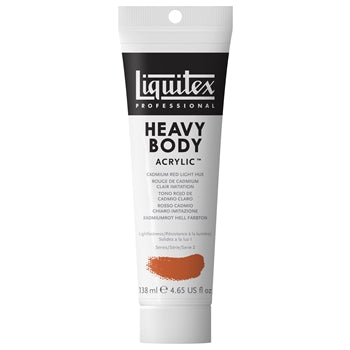 LIQUITEX PROFESSIONAL HEAVY BODY ACRYLIC 138 ML CADMIUM RED LIGHT HUE S2