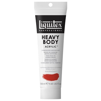 LIQUITEX PROFESSIONAL HEAVY BODY ACRYLIC 138 ML CADMIUM RED MEDIUM HUE S2