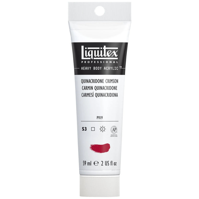 LIQUITEX PROFESSIONAL HEAVY BODY ACRYLIC 59 ML QUINACRIDONE CRIMSON S3