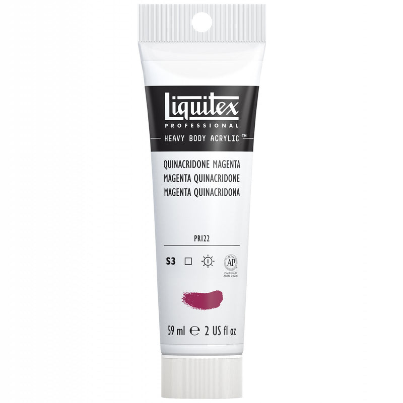 LIQUITEX PROFESSIONAL HEAVY BODY ACRYLIC 59 ML QUINACRIDONE MAGENTA S3