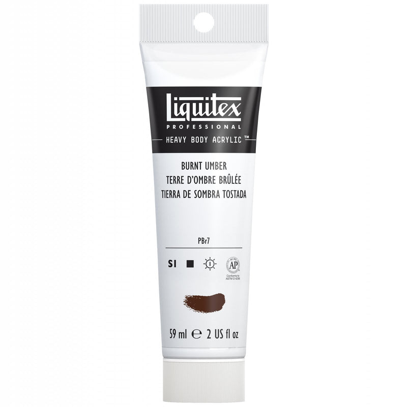 LIQUITEX PROFESSIONAL HEAVY BODY ACRYLIC 59 ML BURNT UMBER S1