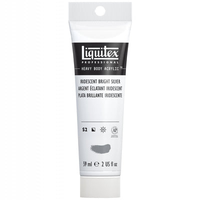 LIQUITEX PROFESSIONAL HEAVY BODY ACRYLIC 59 ML IRIDESCENT BRIGHT SILVER S2A