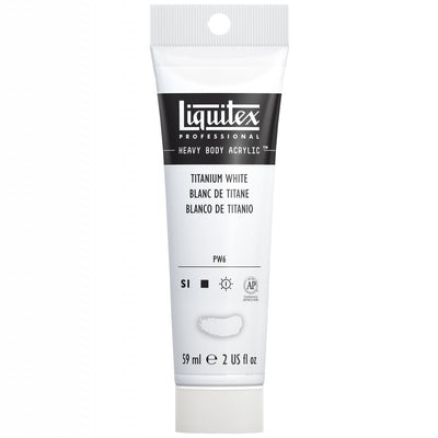 LIQUITEX PROFESSIONAL HEAVY BODY ACRYLIC 59 ML TITANIUM WHITE S1