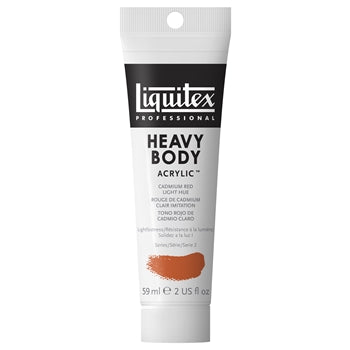 LIQUITEX PROFESSIONAL HEAVY BODY ACRYLIC 59 ML CADMIUM RED LIGHT HUE S2