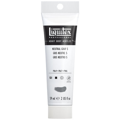 LIQUITEX PROFESSIONAL HEAVY BODY ACRYLIC 59 ML NATURAL GRAY V5/MIXNG GREY S1