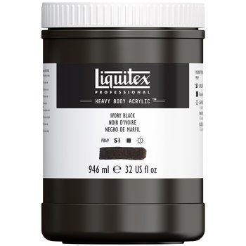 LIQUITEX PROFESSIONAL HEAVY BODY ACRYLIC 946 ML IVORY BLACK S1