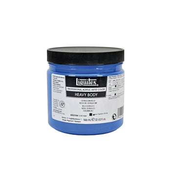 LIQUITEX PROFESSIONAL HEAVY BODY ACRYLIC 946 ML CERULEAN BLUE S3