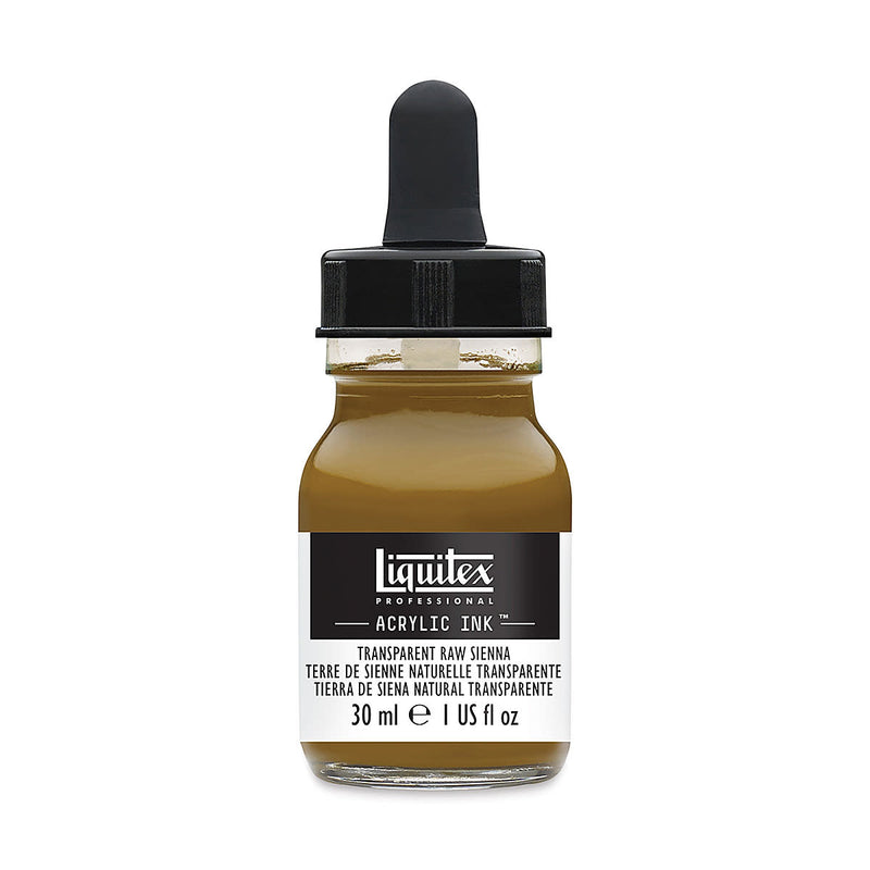 LIQUITEX ACRYLIC INK 30 ML TRANSPARENT RAW SIENNA  (332)