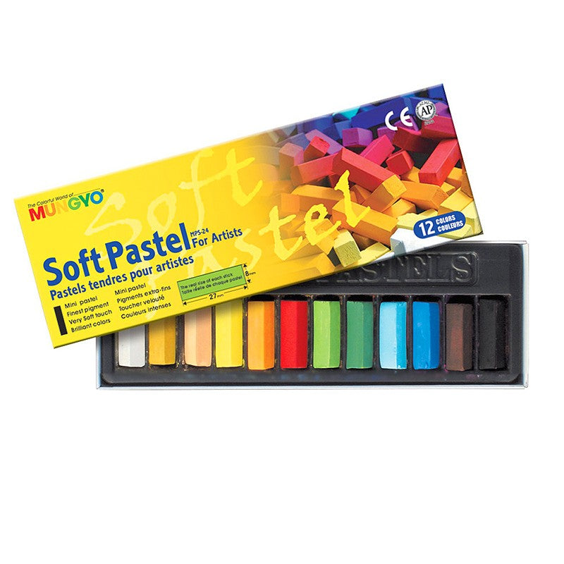 MUNGYO SOFT PASTEL MPS12 SET OF 12 (MPS-12)