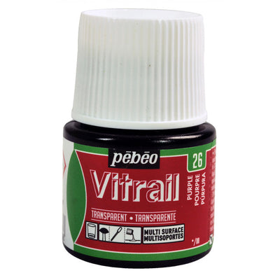 PEBEO VITRAIL GLASS COLOR 45 ML 26 PURPLE  (050-026)