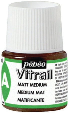 PEBEO VITRAIL GLASS COLOR 45 ML MATT MEDIUM  (51002)