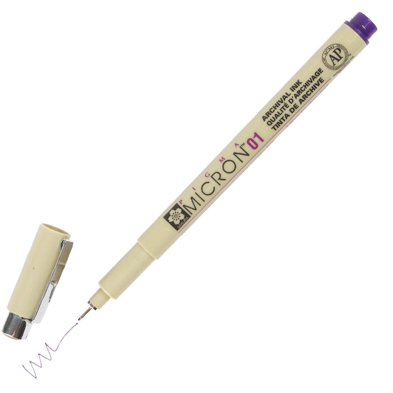 SAKURA PIGMA MICRON PEN PURPLE 0.1