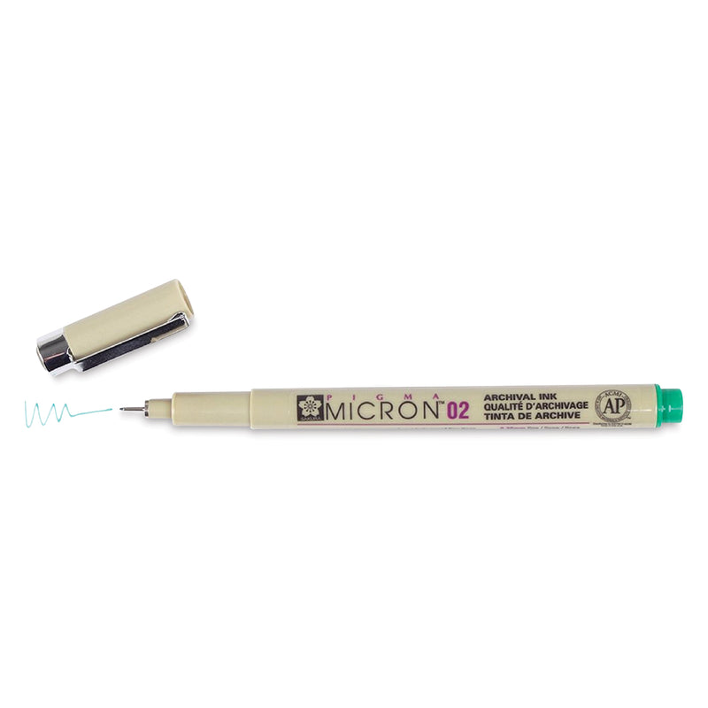 SAKURA PIGMA MICRON PEN GREEN 0.2