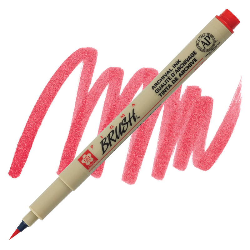 SAKURA PIGMA BRUSH PEN RED