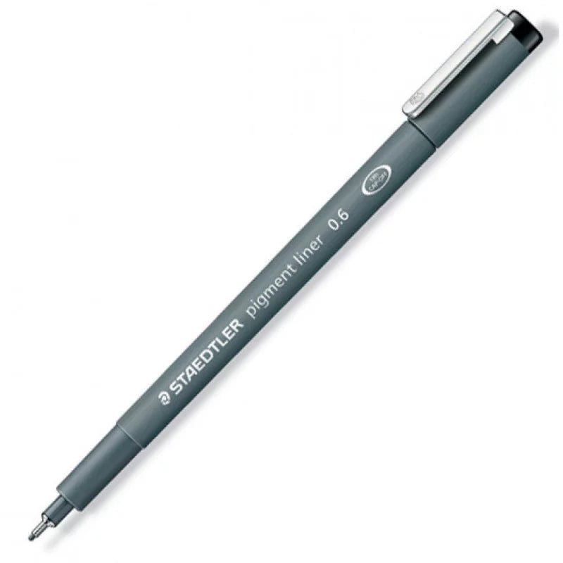 STAEDTLER PIGMENTLINER BLACK 0.6