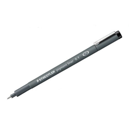 STAEDTLER PIGMENTLINER BLACK 0.1