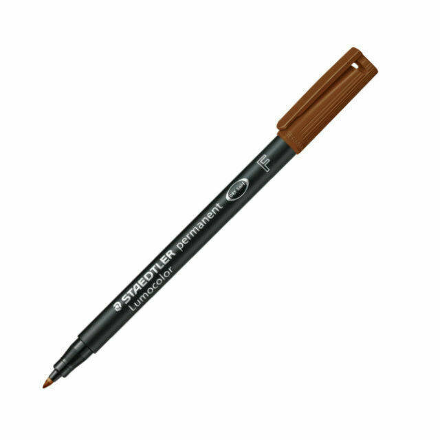 STAEDTLER LUMOCOLOR FINE PERMANENT BROWN (318-7)