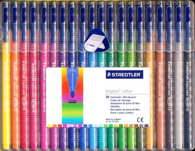 STAEDTLER TRIPLUS COLOUR FIBRE TIP PACK Pack of 20 (323 SB 20)