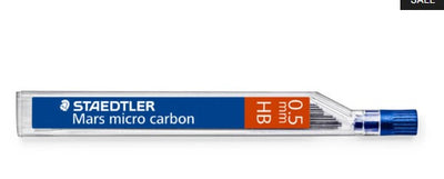 STAEDTLER MARS MICRO CARBON LEADS 12 X 0.5 MM HB  (250 05 HB)