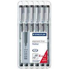 STAEDTLER PIGMENT LINER SET OF 4+2