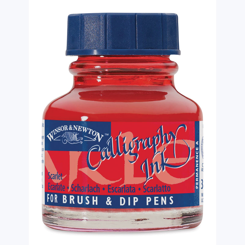 WINSOR & NEWTON CALLIGRAPHY INK 30 ML SCARLET