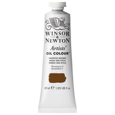 WINSOR & NEWTON ARTIST OIL COLOUR 37 ML VANDAYKE BROWN S1 (676)