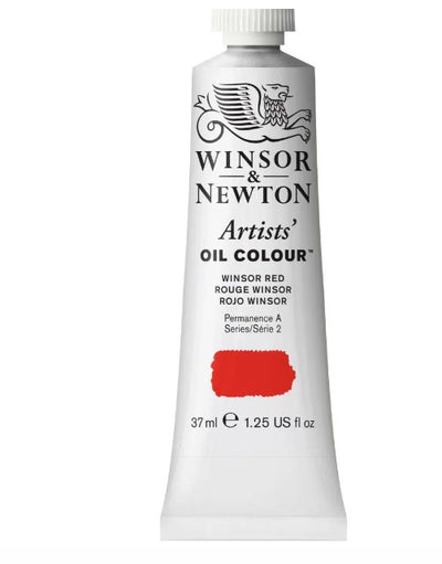 WINSOR & NEWTON ARTIST OIL COLOUR 37 ML WINSOR RED S2 (726)