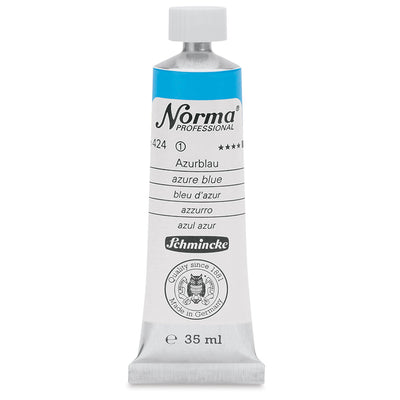 SCHMINCKE NORMA PROFESSIONAL OIL COLOUR 35 ML SR 1 AZURE BLUE (424)