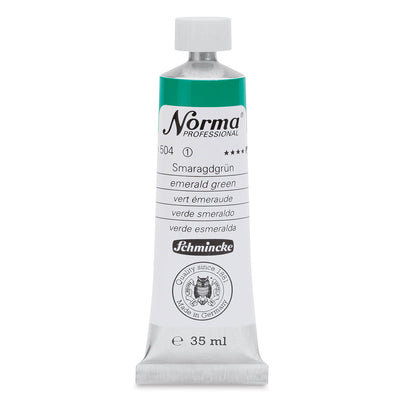 SCHMINCKE NORMA PROFESSIONAL OIL COLOUR 35 ML SR 1 EMERALD GREEN (504)