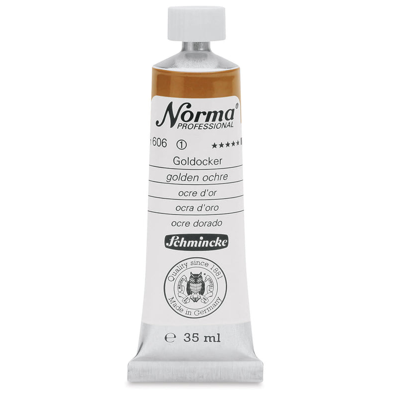 SCHMINCKE NORMA PROFESSIONAL OIL COLOUR 35 ML SR 1 GOLDEN OCHRE (606)