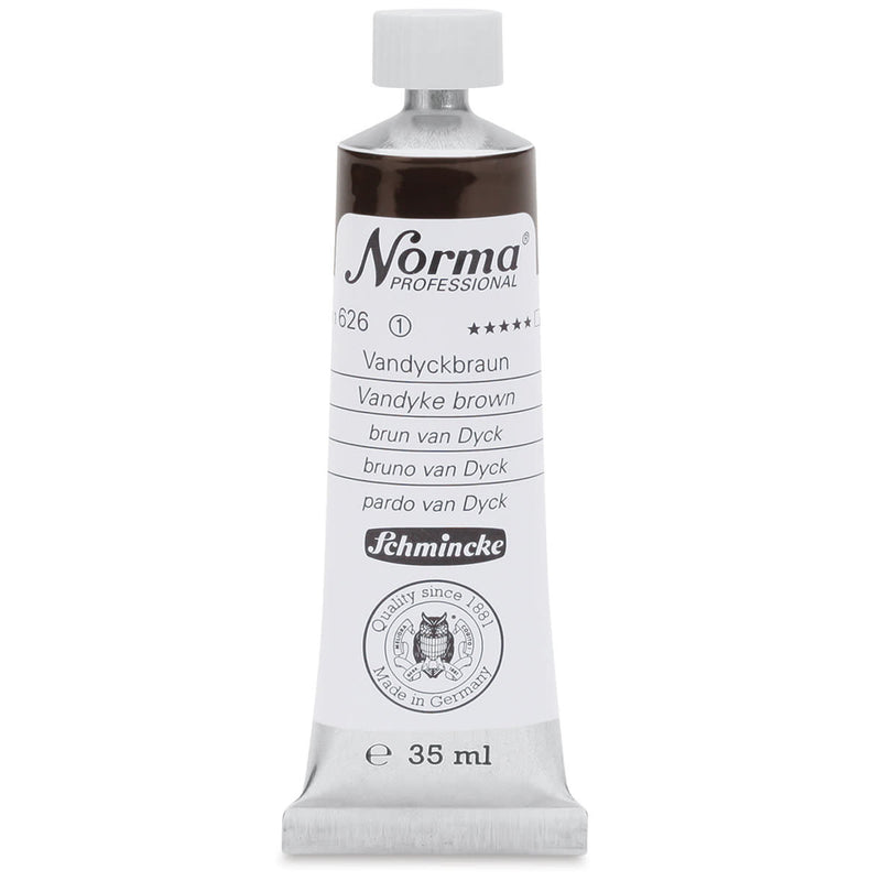 SCHMINCKE NORMA PROFESSIONAL OIL COLOUR 35 ML SR 1 VANDYKE BROWN (626)