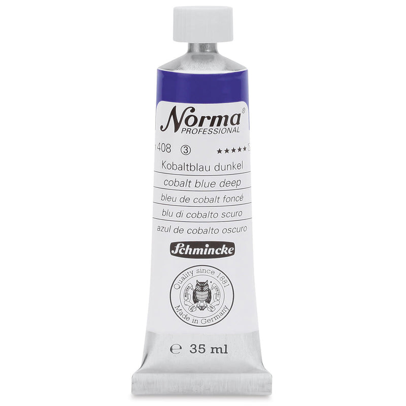 SCHMINCKE NORMA PROFESSIONAL OIL COLOUR 35 ML SR 3 COBALT BLUE DEEP (408)