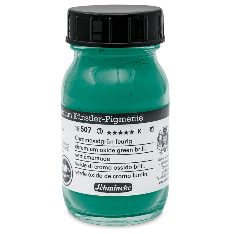 SCHMINCKE PIGMENT POWDER 100 ML SR 2 CHROMIUM OXIDE GREEN BRILLIANT (18507055)