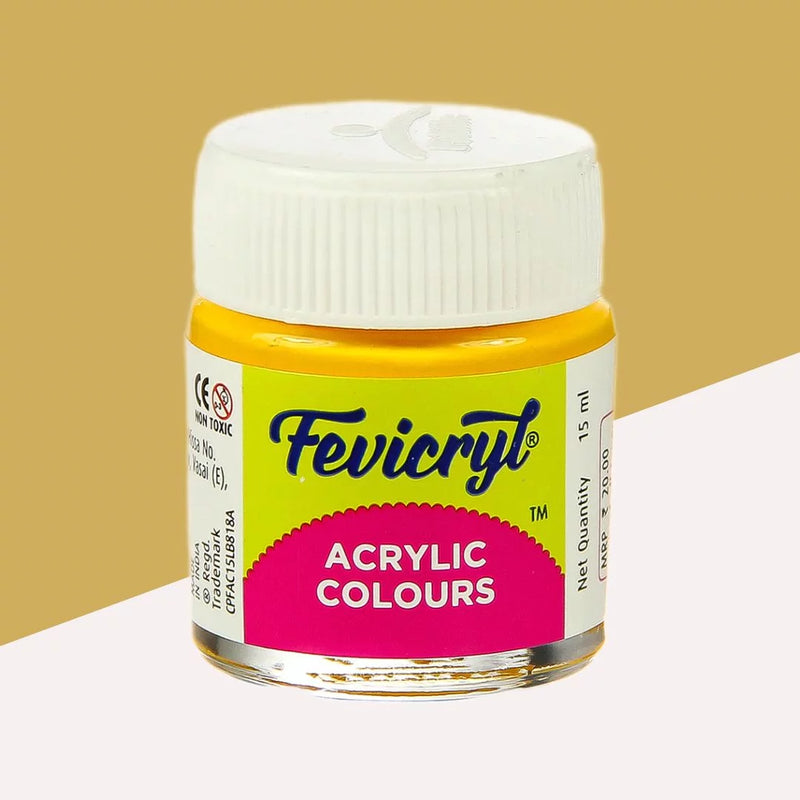 FEVICRYL ACRYLIC COLOUR 26 YELLOW OCHRE 15 ML