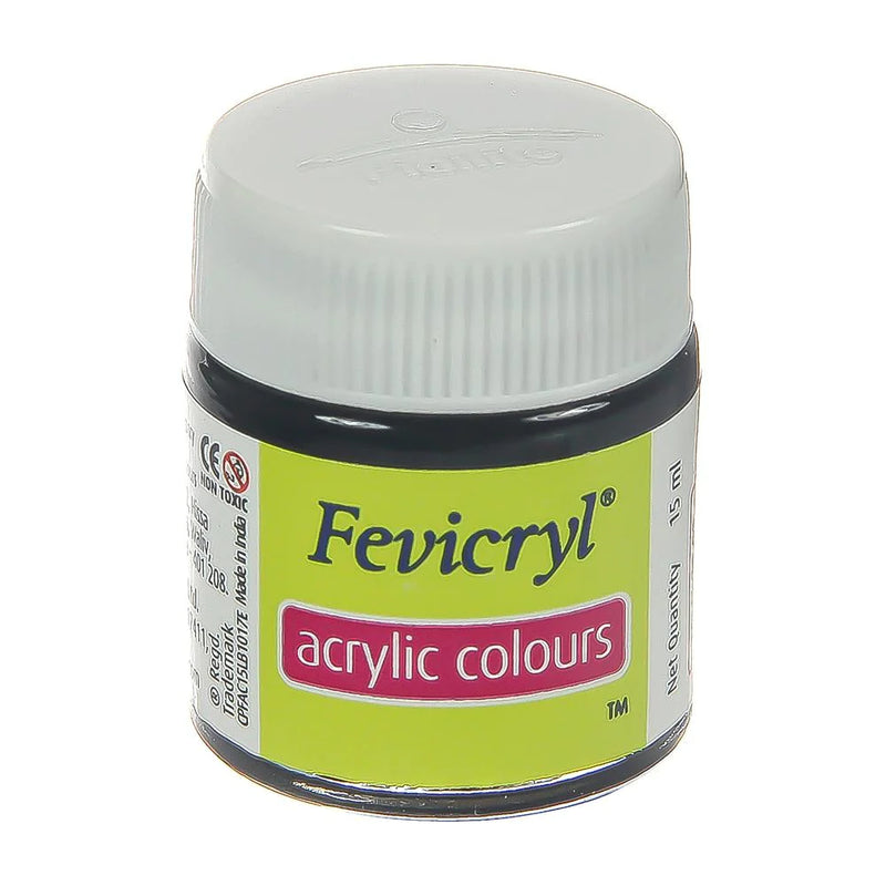 FEVICRYL ACRYLIC COLOUR 02 BLACK 15 ML