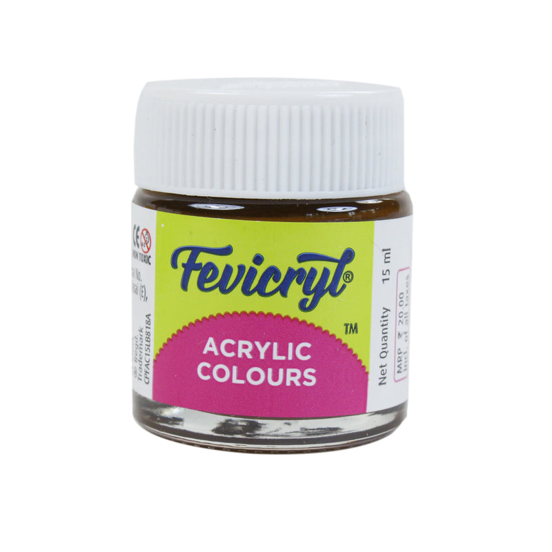 FEVICRYL ACRYLIC COLOUR 05 DARK BROWN 15 ML