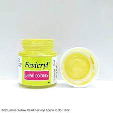 FEVICRYL ACRYLIC COLOUR 302 PEARL LEMON YELLOW 10 ML