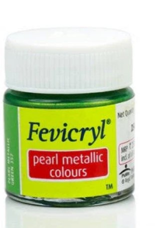 FEVICRYL ACRYLIC COLOUR 357 PEARL METALLIC GREEN 10 ML