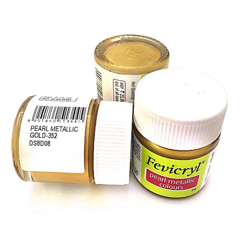 FEVICRYL ACRYLIC COLOUR 352 PEARL METALLIC GOLD 10 ML