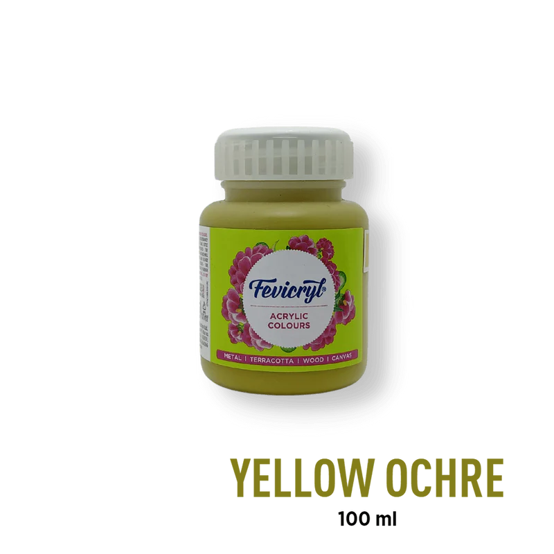 FEVICRYL ACRYLIC COLOUR 26 YELLOW OCHRE 100 ML