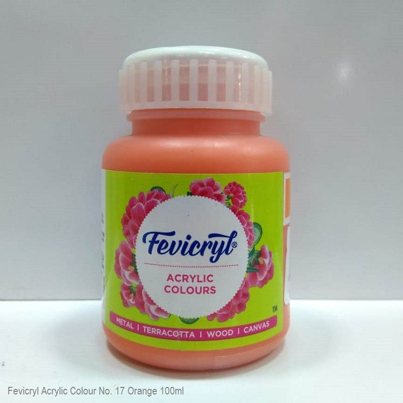 FEVICRYL ACRYLIC COLOUR 17 ORANGE 100 ML