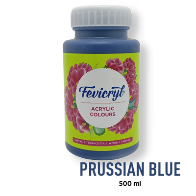 FEVICRYL ACRYLIC COLOUR 19 PRUSSIAN BLUE 500 ML